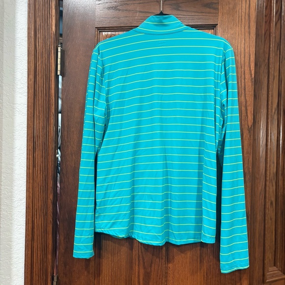 Title Nine by Carve Designs $82 Striped Sun Shirt Full Zip Jacket XL w/ pockets! - Picture 7 of 7